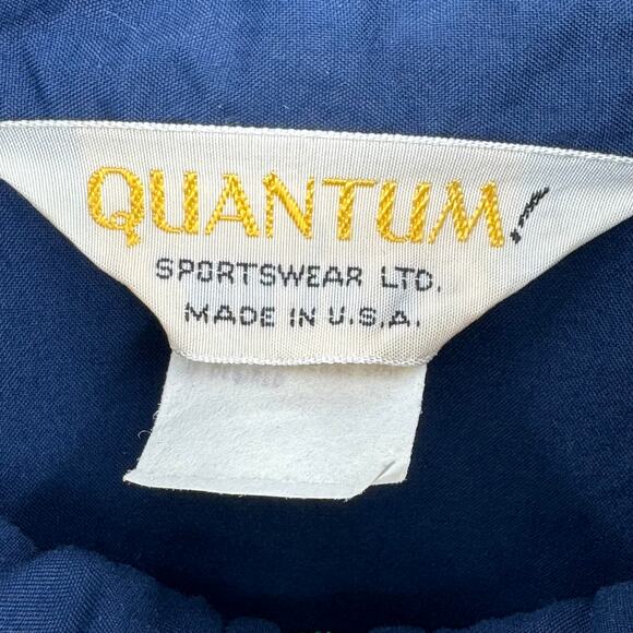 VTG Quantum jacket women's 10 windbreaker pullover mock neck 1/2 zip pocket 80's - Picture 8 of 11